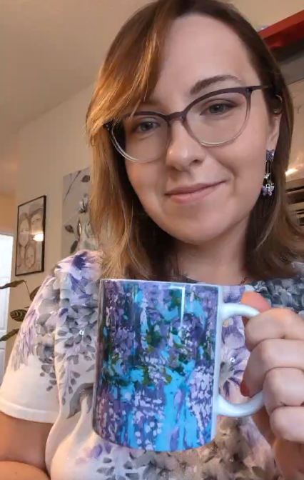 Wisteria Ceramic Mug, (11oz)