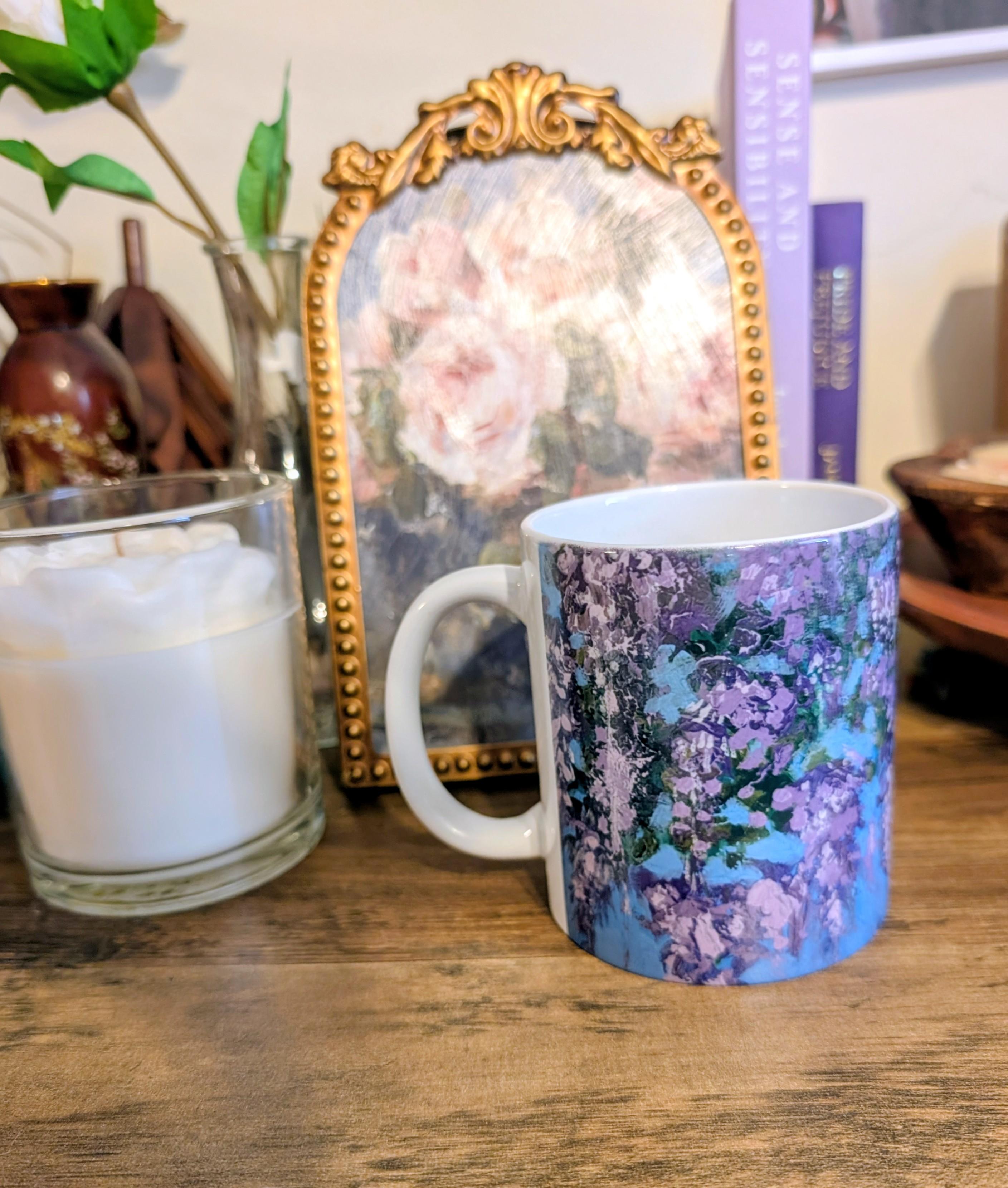 Wisteria Ceramic Mug, (11oz)